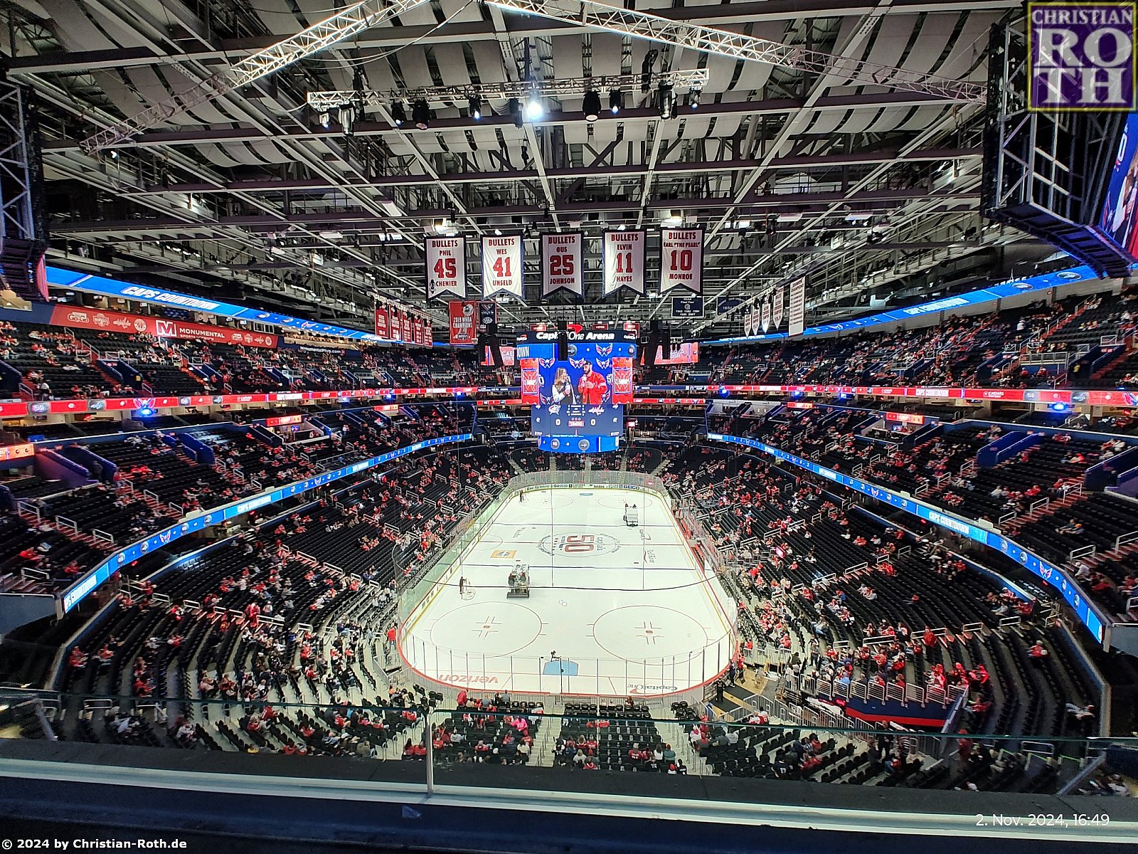 Airlington Virginia und NHL Capitals vs Blue Jackets 02.11.2024